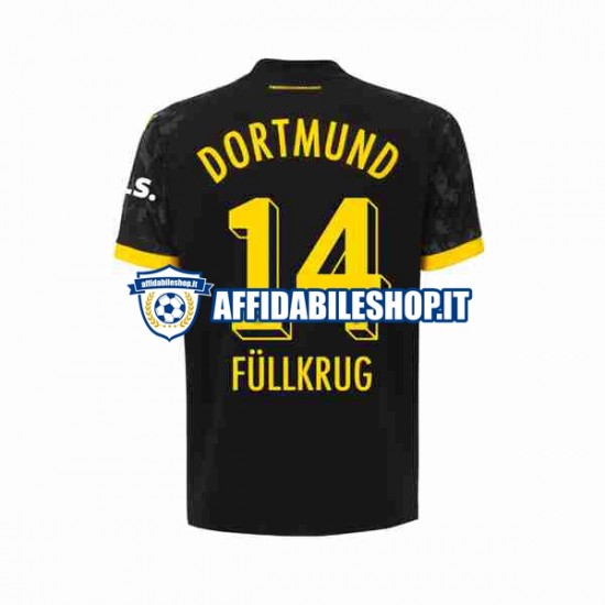 Maglia Borussia Dortmund Niclas Fullkrug 14 2023-2024 Uomo Manica Corta, Gara Away