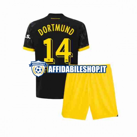 Maglia Borussia Dortmund Niclas Fullkrug 14 2023-2024 Bambino 3-13 anni Manica Corta, Gara Away