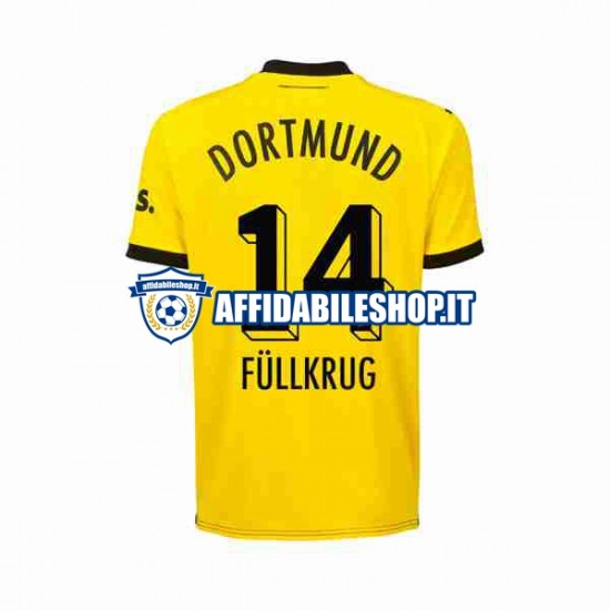 Maglia Borussia Dortmund Niclas Fullkrug 14 2023-2024 Uomo Manica Corta, Gara Home