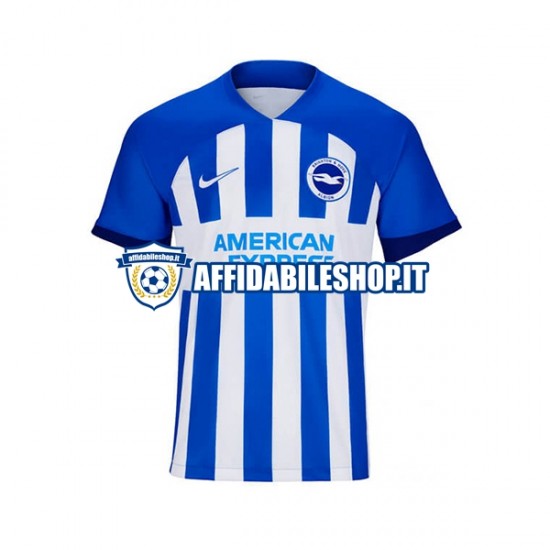 Maglia Brighton Hove Albion 2023-2024 Uomo Manica Corta, Gara Home