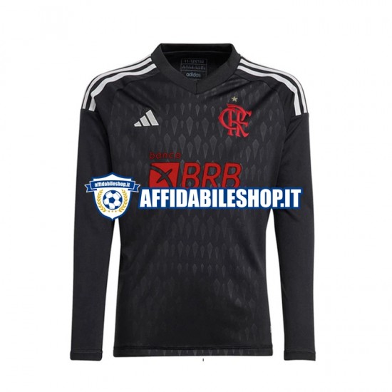 Maglia CR Flamengo Portiere 2023-2024 Uomo Manica Lunga, Gara Away