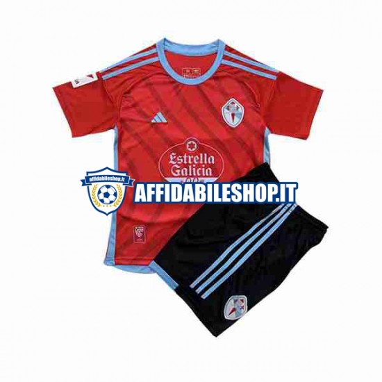 Maglia Celta de Vigo 2023-2024 Bambino 3-13 anni Manica Corta, Gara Away