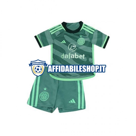 Maglia Celtic 2023-2024 Bambino 3-13 anni Manica Corta, Gara Terza