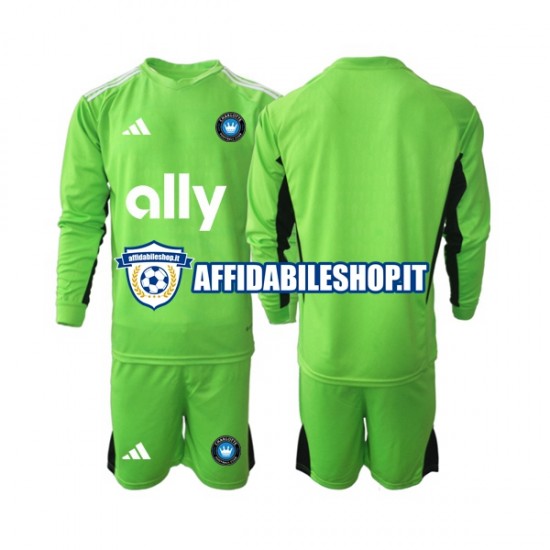 Maglia Charlotte FC Portiere 2023-2024 Bambino 3-13 anni Manica Lunga, Gara Home