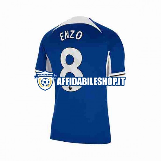 Maglia Chelsea Enzo Fernandez 8 2023-2024 Uomo Manica Corta, Gara Home