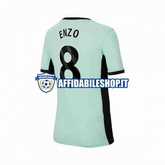 Maglia Chelsea Enzo Fernandez 8 2023-2024 Uomo Manica Corta, Gara Terza