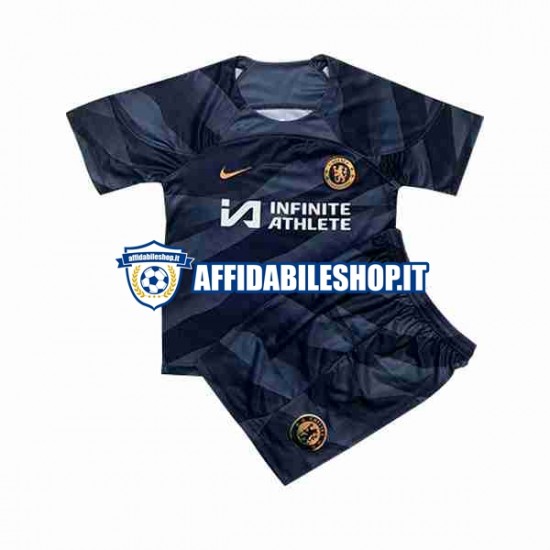 Maglia Chelsea Portiere 2023-2024 Bambino 3-13 anni Manica Corta, Gara Home