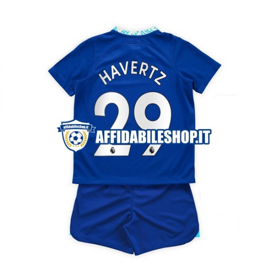 Maglia Chelsea Kai Havertz 29 2022-2023 Bambino 3-13 anni Manica Corta, Gara Home