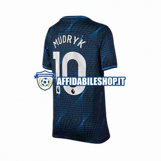 Maglia Chelsea Mykhaylo Mudryk 10 2023-2024 Uomo Manica Corta, Gara Away