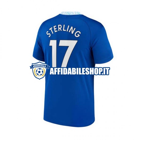 Maglia Chelsea Raheem Sterling 17 2022-2023 Uomo Manica Corta, Gara Home