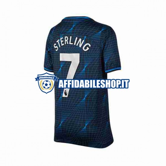 Maglia Chelsea Raheem Sterling 7 2023-2024 Uomo Manica Corta, Gara Away