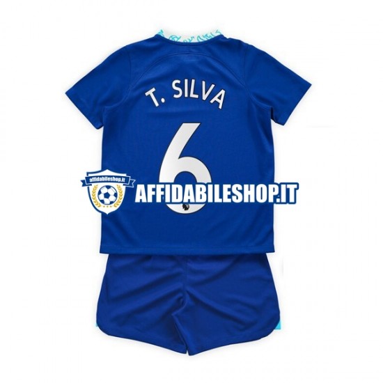 Maglia Chelsea T. Silva 6 2022-2023 Bambino 3-13 anni Manica Corta, Gara Home