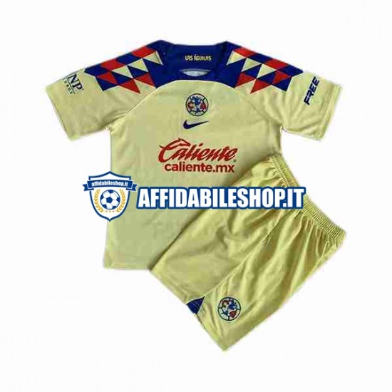 Maglia Club América 2023-2024 Bambino 3-13 anni Manica Corta, Gara Home