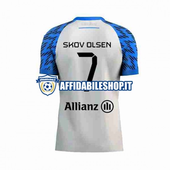 Maglia Club Brugge Andreas Skov Olsen 7 2023-2024 Uomo Manica Corta, Gara Away