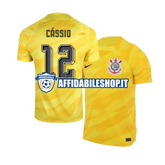 Maglia Corinthians Portiere Cassio 12 2023-2024 Uomo Manica Corta, Gara Away