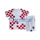 Maglia Croazia World Cup 2022 Bambino 3-13 anni Manica Corta, Gara Home