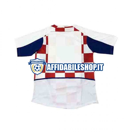 Maglia Croazia 2002 Uomo Manica Corta, Gara Home