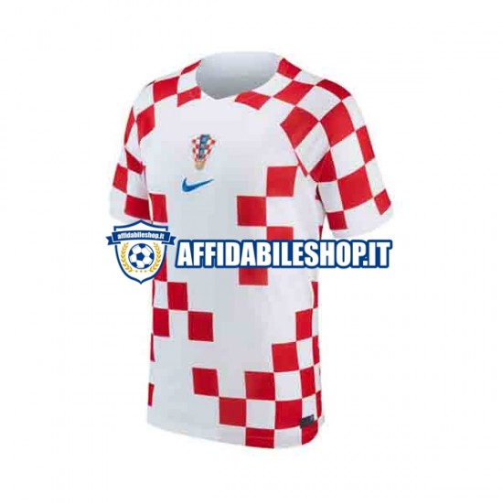 Maglia Croazia World Cup 2022 Uomo Manica Corta, Gara Home