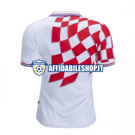 Maglia Croazia Retro 1998 Uomo Manica Corta, Gara Home