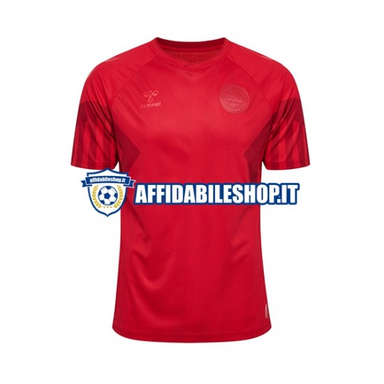 Maglia Danimarca World Cup 2022 Uomo Manica Corta, Gara Home