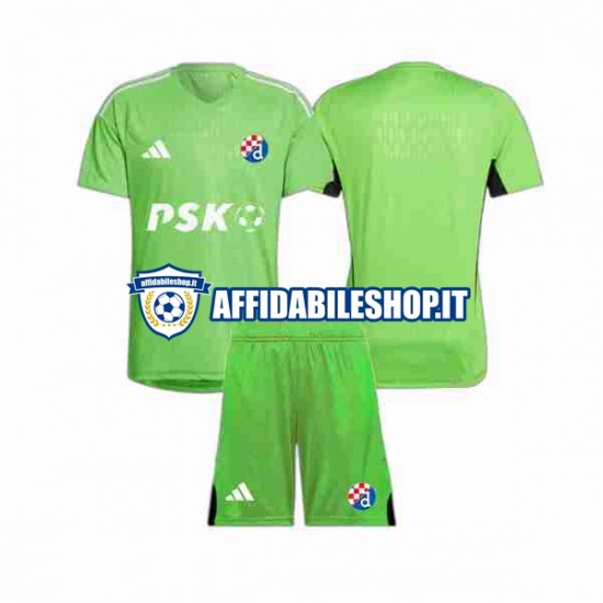 Maglia Dinamo Zagreb Portiere 2023-2024 Bambino 3-13 anni Manica Corta, Gara Home