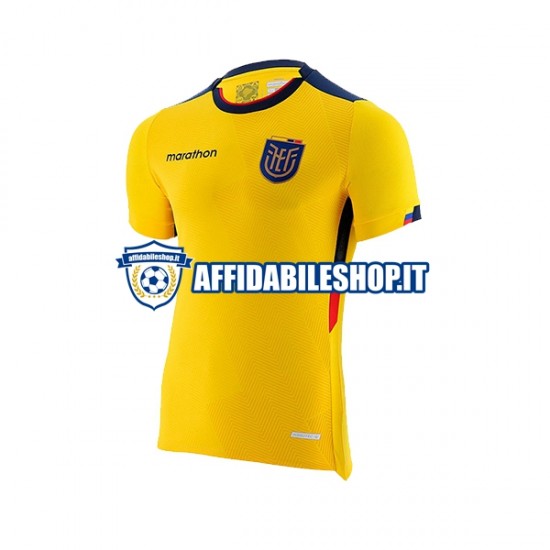 Maglia Ecuador World Cup 2022 Uomo Manica Corta, Gara Home