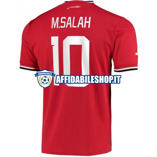 Maglia Egitto M.Salah 10 2022 Uomo Manica Corta, Gara Home