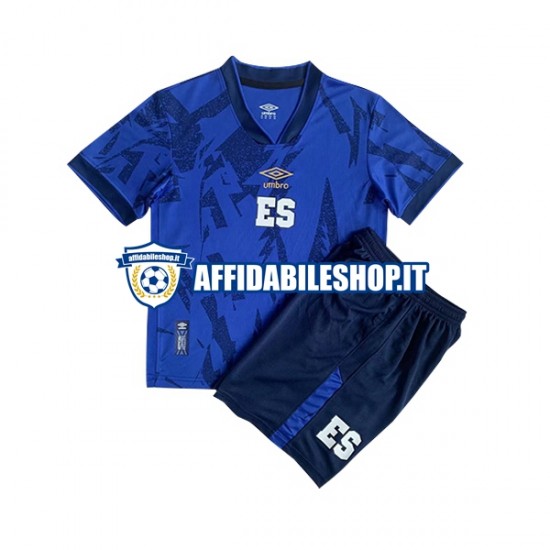 Maglia EL Salvador 2023 Bambino 3-13 anni Manica Corta, Gara Home