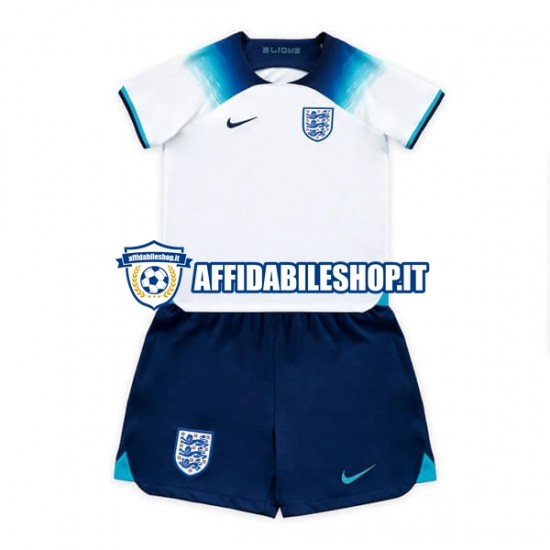 Maglia Inghilterra World Cup 2022 Bambino 3-13 anni Manica Corta, Gara Home