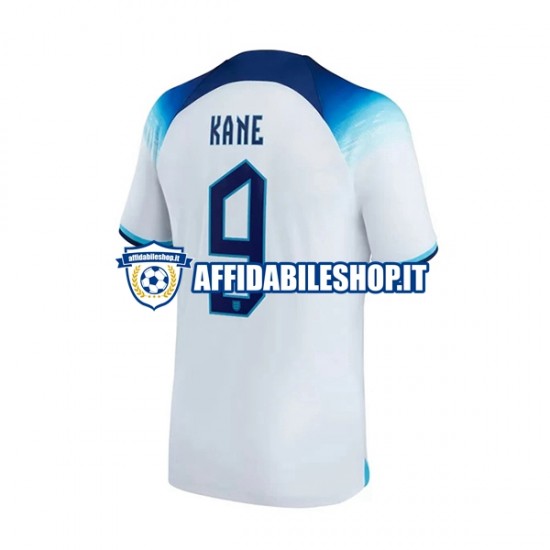 Maglia Inghilterra Kane 9 World Cup 2022 Uomo Manica Corta, Gara Home