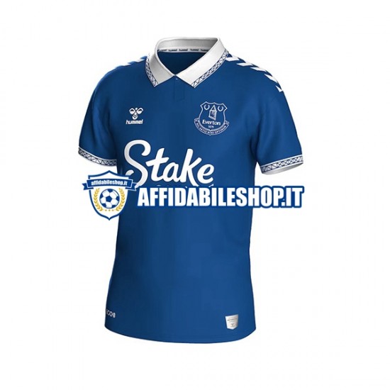 Maglia Everton 2023-2024 Uomo Manica Corta, Gara Home