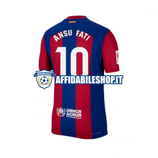 Maglia FC Barcelona Ansu Fati 10 2023-2024 Uomo Manica Corta, Gara Home