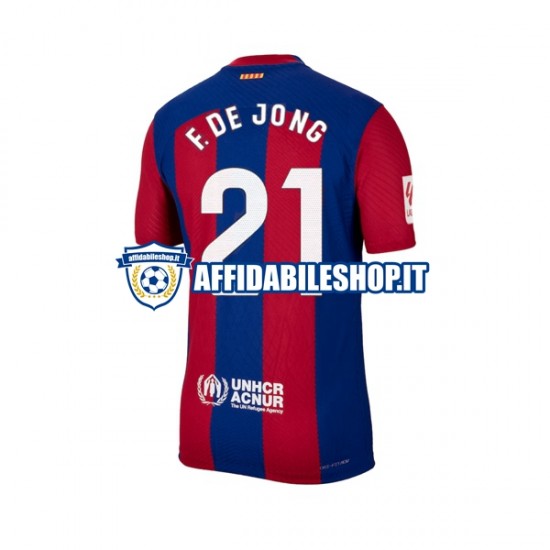 Maglia FC Barcelona Frenkie de Jong 21 2023-2024 Uomo Manica Corta, Gara Home