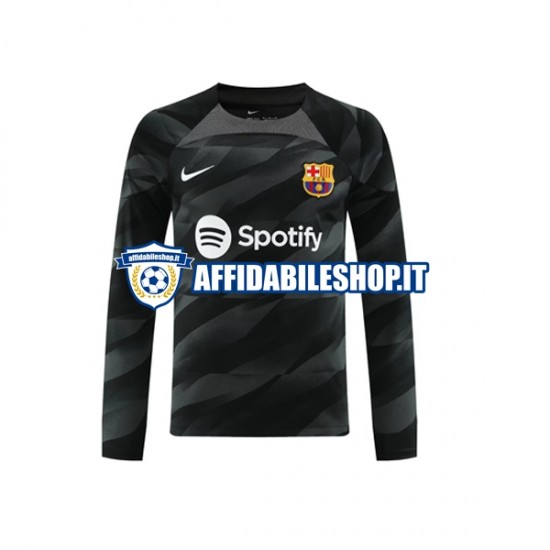 Maglia FC Barcelona Portiere 2023-2024 Uomo Manica Lunga, Gara Away