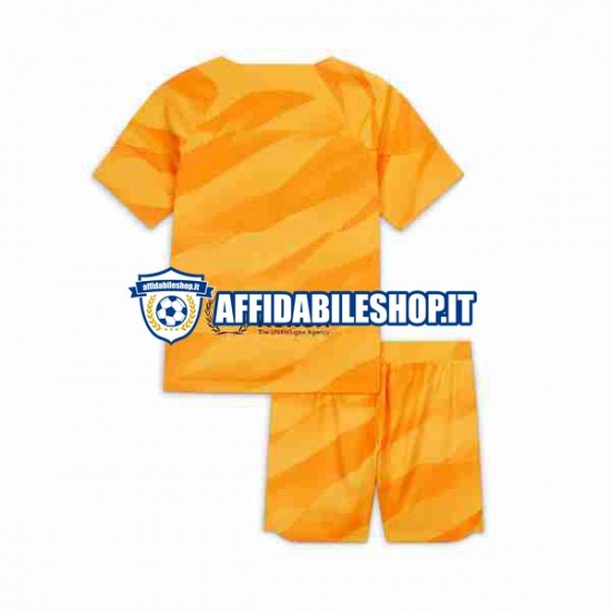 Maglia FC Barcelona Portiere 2023-2024 Bambino 3-13 anni Manica Corta, Gara Quarto