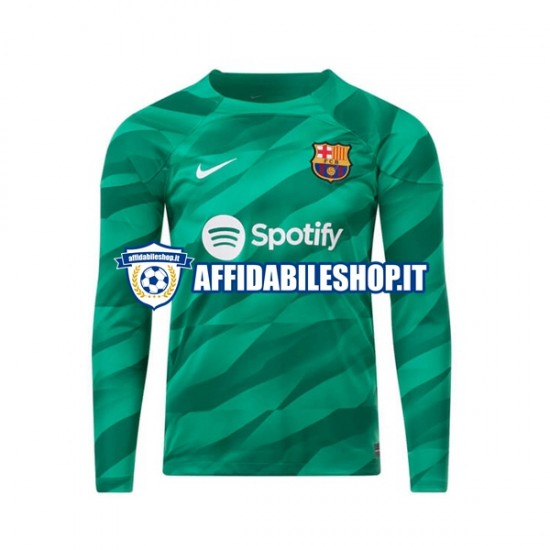 Maglia FC Barcelona Portiere 2023-2024 Uomo Manica Lunga, Gara Home