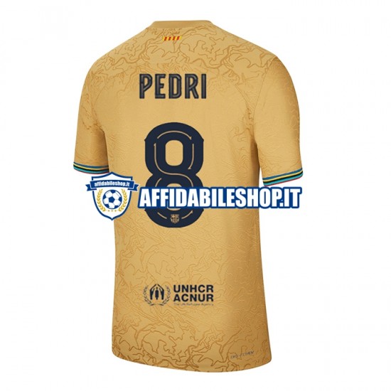 Maglia FC Barcelona Pedri 8 2022-2023 Uomo Manica Corta, Gara Away