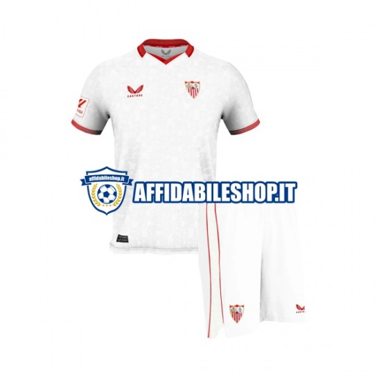 Maglia Sevilla FC 2023-2024 Bambino 3-13 anni Manica Corta, Gara Home