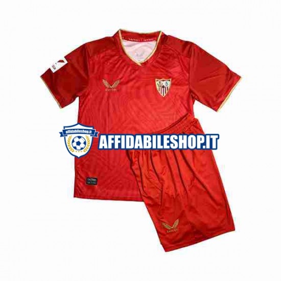 Maglia Sevilla FC Sergio Ramos 4 2023-2024 Bambino 3-13 anni Manica Corta, Gara Away