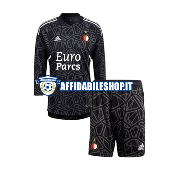 Maglia Feyenoord Rotterdam Portiere 2022-2023 Bambino 3-13 anni Manica Lunga, Gara Quarto