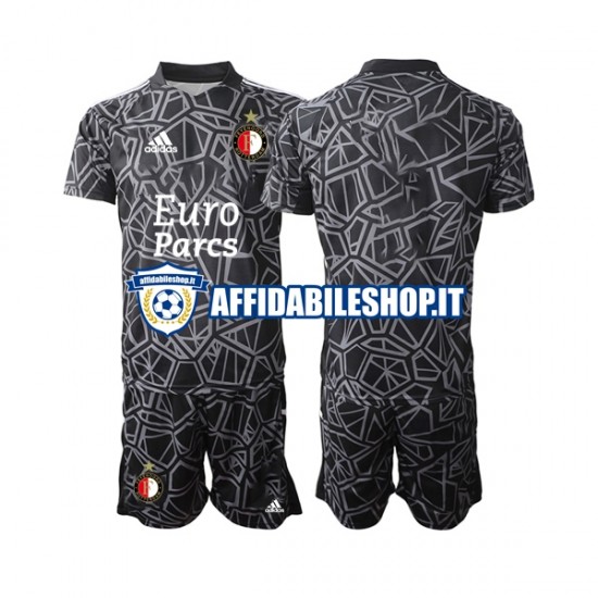 Maglia Feyenoord Rotterdam Portiere 2022-2023 Bambino 3-13 anni Manica Corta, Gara Quarto