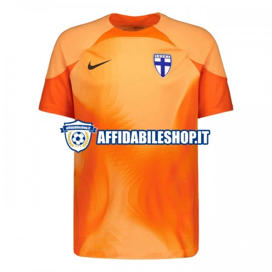 Maglia Finlandia Portiere 2022 Uomo Manica Corta, Gara Home