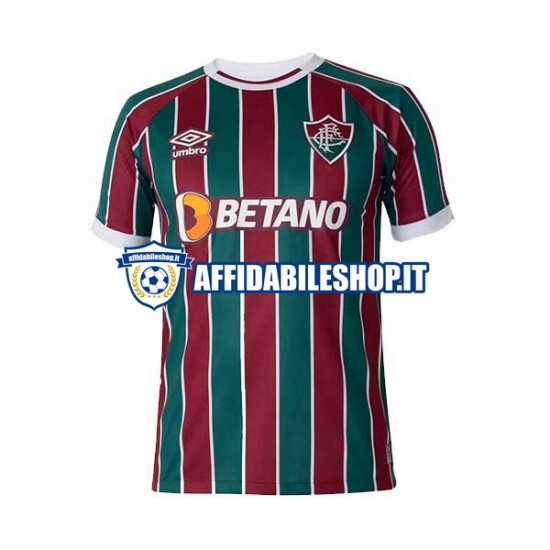 Maglia Fluminense 2023-2024 Uomo Manica Corta, Gara Home