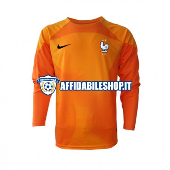 Maglia Francia Portiere World Cup 2022 Uomo Manica Lunga, Gara Away