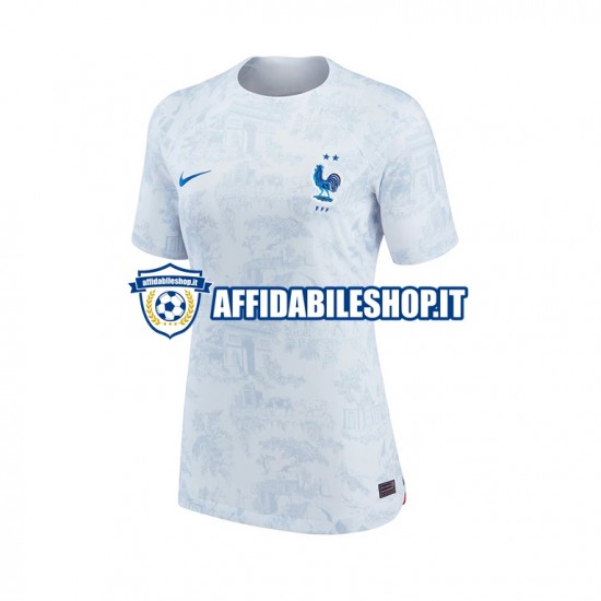 Maglia Francia World Cup 2022 Donna Manica Corta, Gara Away