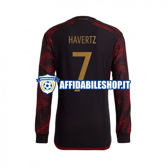 Maglia Germania Havertz 7 World Cup 2022 Uomo Manica Lunga, Gara Away