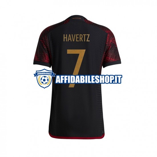 Maglia Germania Havertz 7 World Cup 2022 Uomo Manica Corta, Gara Away