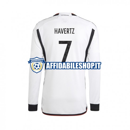 Maglia Germania Havertz 7 World Cup 2022 Uomo Manica Lunga, Gara Home