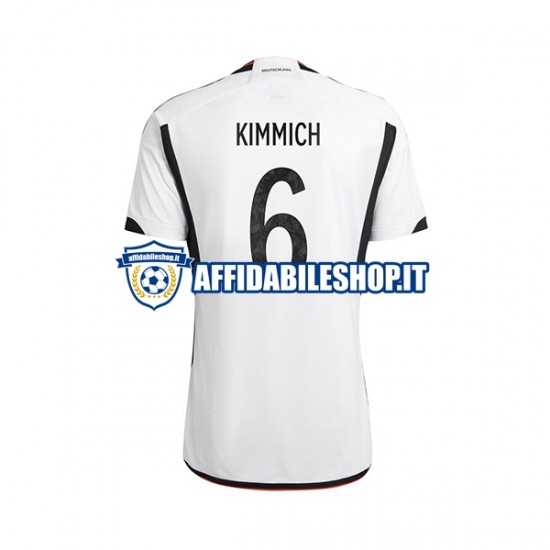 Maglia Germania Joshua Kimmich 6 World Cup 2022 Uomo Manica Corta, Gara Home