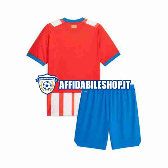 Maglia Girona 2023-2024 Bambino 3-13 anni Manica Corta, Gara Home